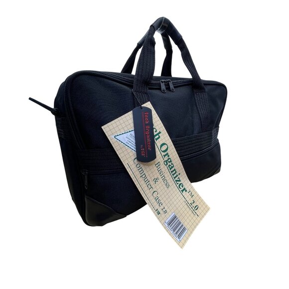 Hit Men’s Black Nylon Tech Organizer 2.0 Shoulder Strap Business & Computer Bag - Picture 2 of 14